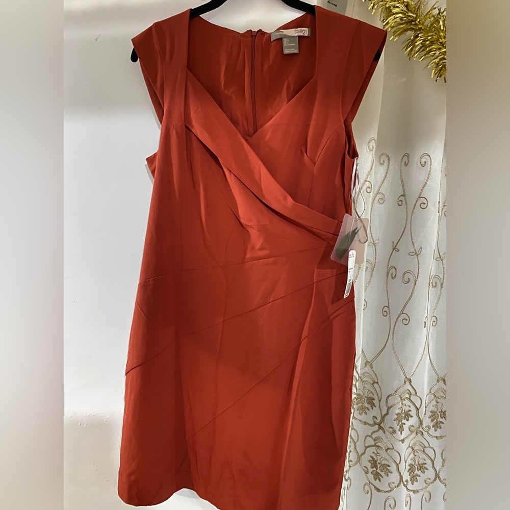 Beautiful burnt orange forever 21 body on dress L